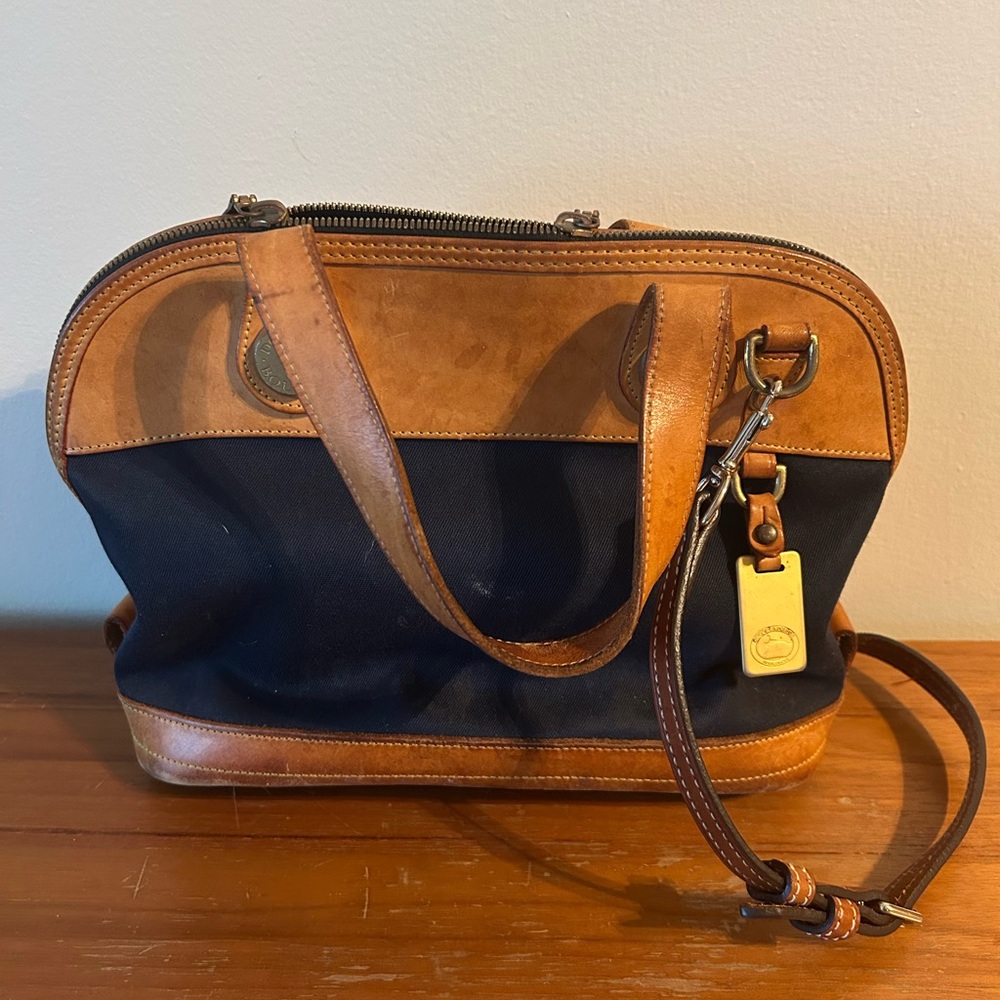 Dooney & Bourke Brown and Black Shoulder Bag